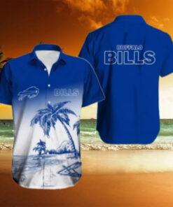 Buffalo Bills Coastal Serenity Blue Hawaiian Shirt