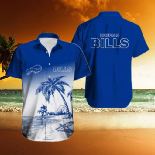 Buffalo Bills Coastal Serenity Blue Hawaiian Shirt