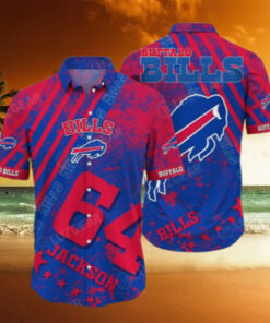 Buffalo Bills Custom Name And Number Hawaiian Shirt