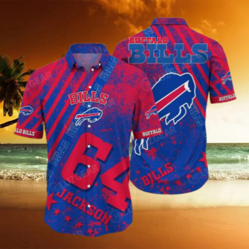 Buffalo Bills Custom Name And Number Hawaiian Shirt