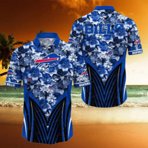 Buffalo Bills Floral Fusion Hawaiian Shirt