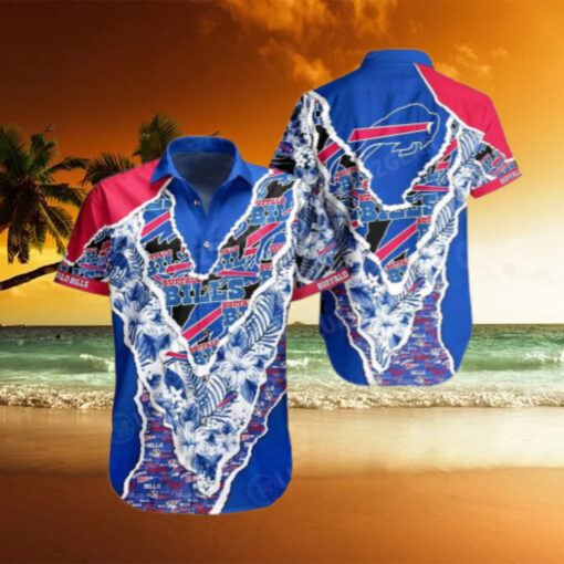 Buffalo Bills Floral Patch Hawaiian Shirt