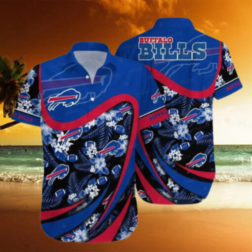 Buffalo Bills Floral Swirl Hawaiian Shirt