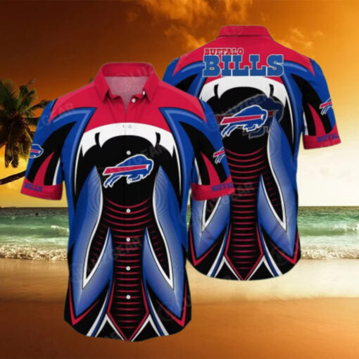 Buffalo Bills Futuristic Blaze Hawaiian Shirt