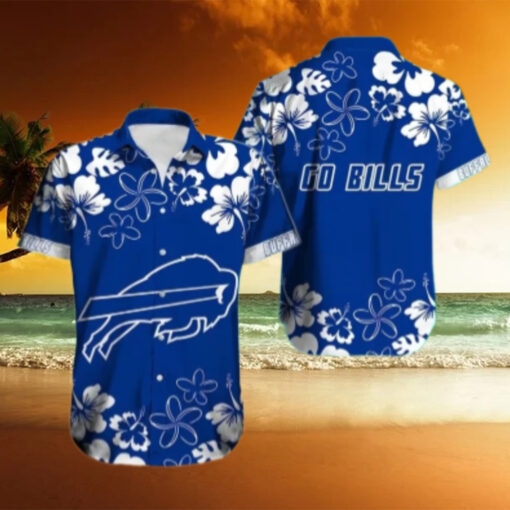 Buffalo Bills Hibiscus Floral Go Bills Hawaiian Shirt