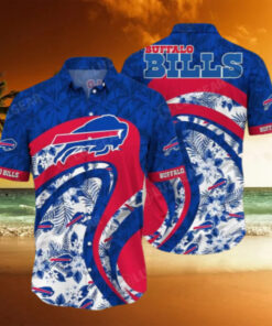 Buffalo Bills Hibiscus Wave Hawaiian Shirt