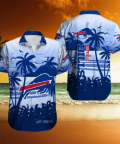 Buffalo Bills Island Sunrise Gradient Hawaiian Shirt