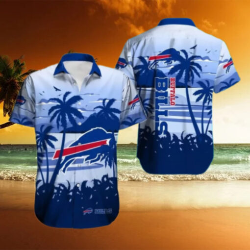 Buffalo Bills Island Sunrise Gradient Hawaiian Shirt