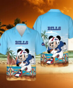 Buffalo Bills Mickey Football Ocean View Hawaiian Shirt