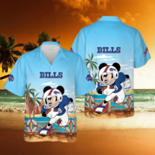 Buffalo Bills Mickey Football Ocean View Hawaiian Shirt