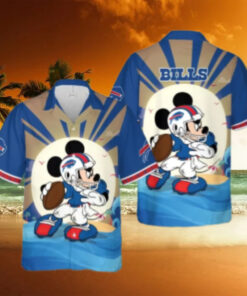 Buffalo Bills Mickey Mouse Beach Adventure Hawaiian Shirt