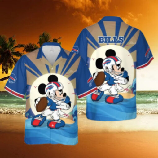 Buffalo Bills Mickey Mouse Beach Adventure Hawaiian Shirt