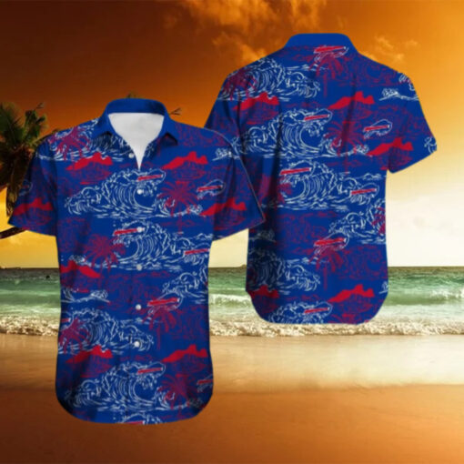 Buffalo Bills Ocean Wave Scenic Hawaiian Shirt