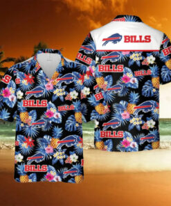 Buffalo Bills Pineapple Paradise Floral Hawaiian Shirt