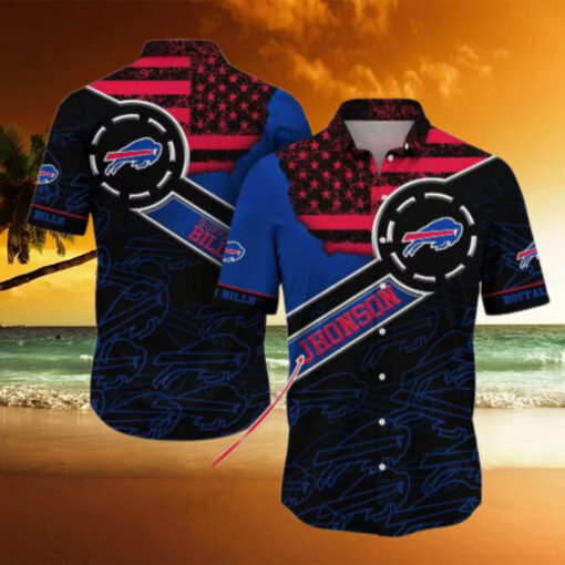 Buffalo Bills Star Spangled Personalized Name Hawaiian Shirt