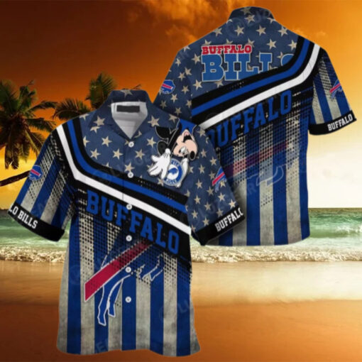 Buffalo Bills Stars & Stripes Mickey Hawaiian Shirt