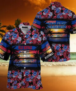 Buffalo Bills Sunset Floral Hawaiian Shirt