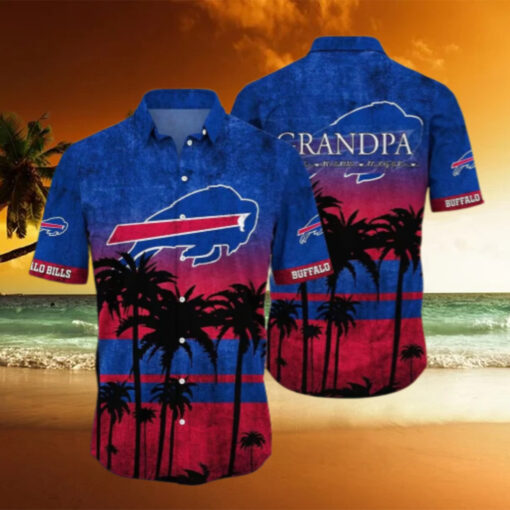 Buffalo Bills Sunset Palm Personalized Hawaiian Shirt