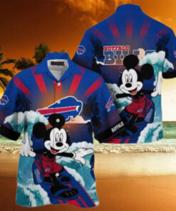 Buffalo Bills Surfing Mickey Personalized Hawaiian Shirt