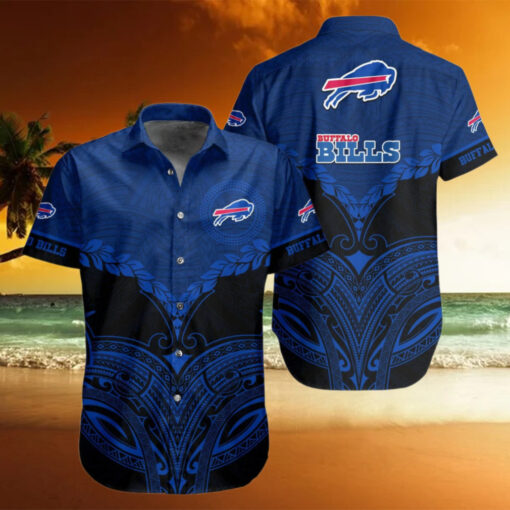 Buffalo Bills Tribal Majesty Hawaiian Shirt