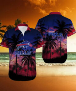 Buffalo Bills Tropical Bloom Gradient Hawaiian Shirt