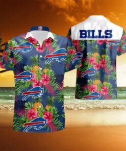 Buffalo Bills Tropical Hibiscus Hawaiian Shirt