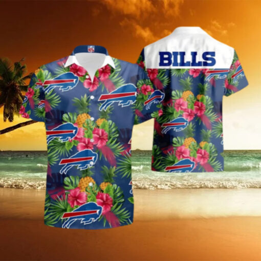 Buffalo Bills Tropical Hibiscus Hawaiian Shirt