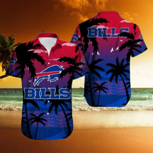 Buffalo Bills Twilight Palm Sunset Hawaiian Shirt