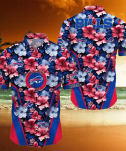 Buffalo Bills Vibrant Hibiscus Hawaiian Shirt