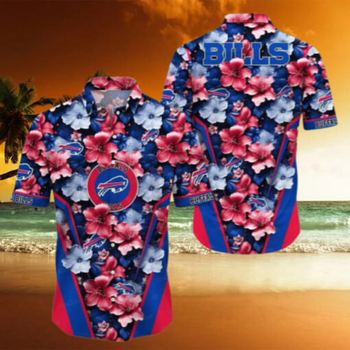 Buffalo Bills Vibrant Hibiscus Hawaiian Shirt