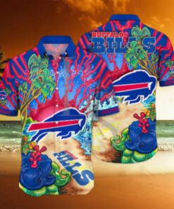 Buffalo Bills Vibrant Tropical Beach Hawaiian Shirt