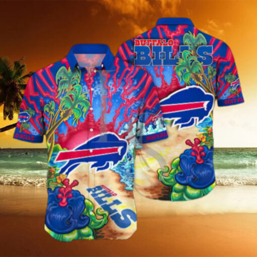 Buffalo Bills Vibrant Tropical Beach Hawaiian Shirt