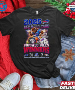 Buffalo Bills Winners AFC Wild Card 2025 Mascot Shirt