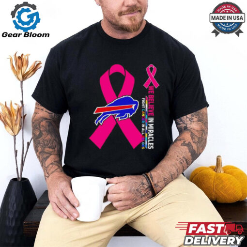 Buffalo Bills we believe in miracles fight cancer in all colors graphic shirt