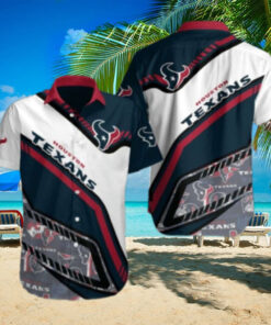 Classic Houston Texans Hawaiian Casual Button Shirt