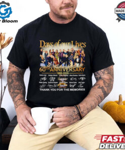 Days of our lives 60th anniversary 1965 2025 thank you for the memories shirt