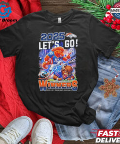 Denver Broncos Buffalo Bills 2025 Let’s Go AFC Wild Card Playoff Winners Mascot T Shirts