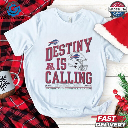 Destiny is calling Buffalo Bills vintage football logo helmet shirt