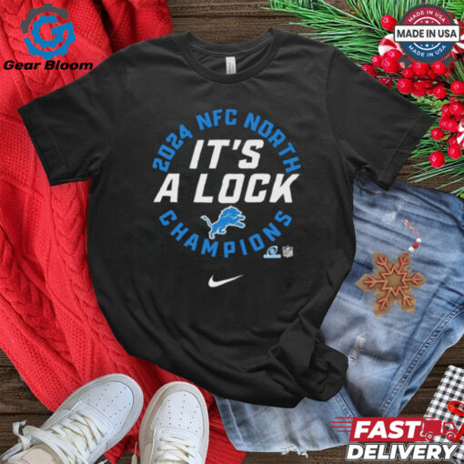 Detroit Lions It’s A Lock Nike 2024 NFC North Division Champions Locker Room Shirt