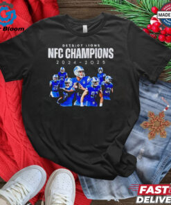 Detroit Lions NFC North Division Champions 2024 2025 shirt