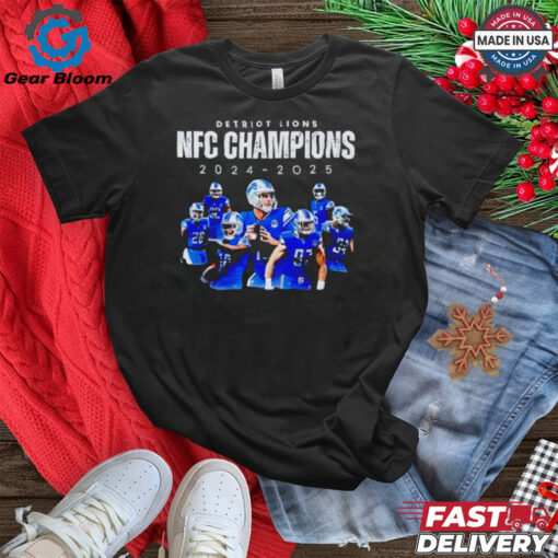 Detroit Lions NFC North Division Champions 2024 2025 shirt