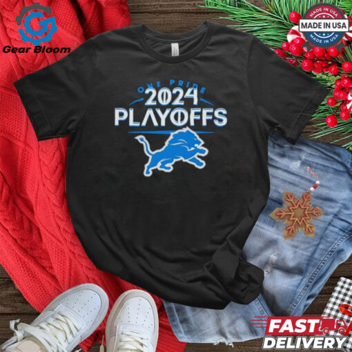 Detroit Lions Play Offs 2024 Black One Pride shirt