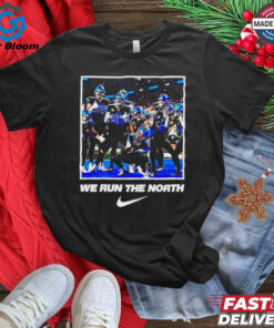 Detroit Lions players celebration we run the north shirt