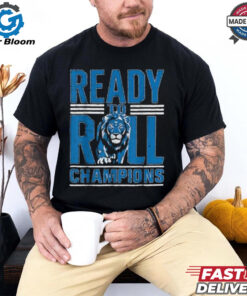 Detroit Ready To Roll Funny Lion Graphic T Shirt