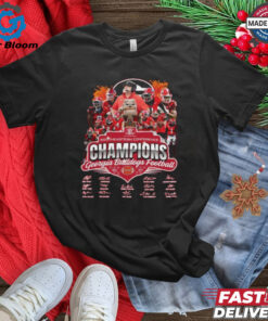 Georgia Bulldogs Football 2024 Champions Signatures Fan Favorite Shirt