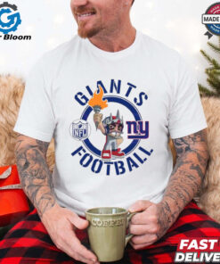 Giants Football Nfl Rush Zone Cartoon Character Shirt