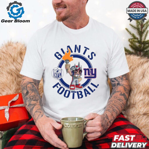 Giants Football Nfl Rush Zone Cartoon Character Shirt