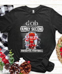 God first family second then Ohio State Buckeyes football signatures shirt