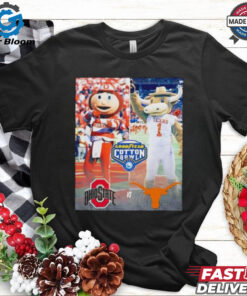 Goodyear Cotton Bowl Ohio State Buckeyes vs Texas Longhorns mascots shirt