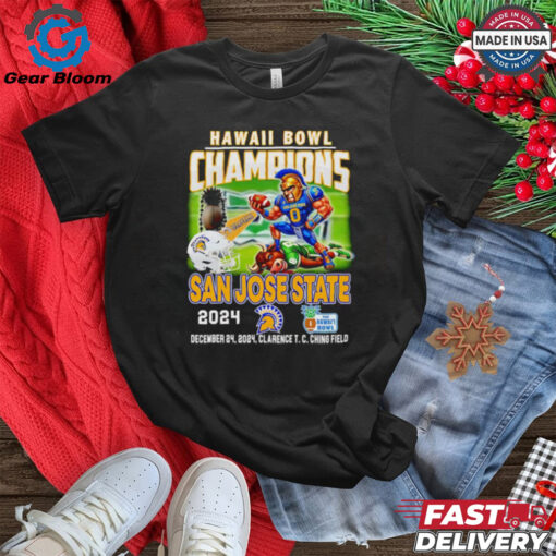 Hawaii Bowl Champions San Jose State 2024 mascot Best Selling shirt